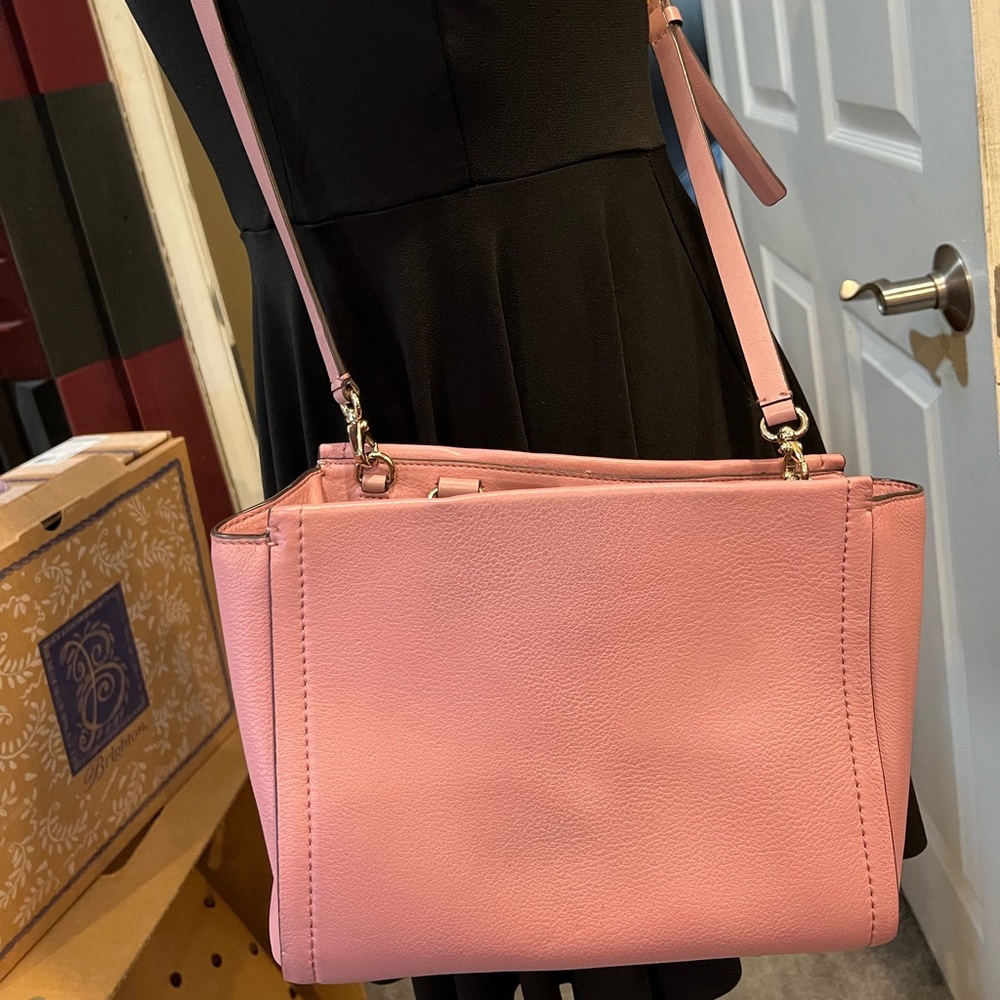 KATE SPADE CROSSBODY HANDBAG LEATHER WITH DETACHABLE STRAP & FOLD IN HAND STRAPS - Picture 9 of 17